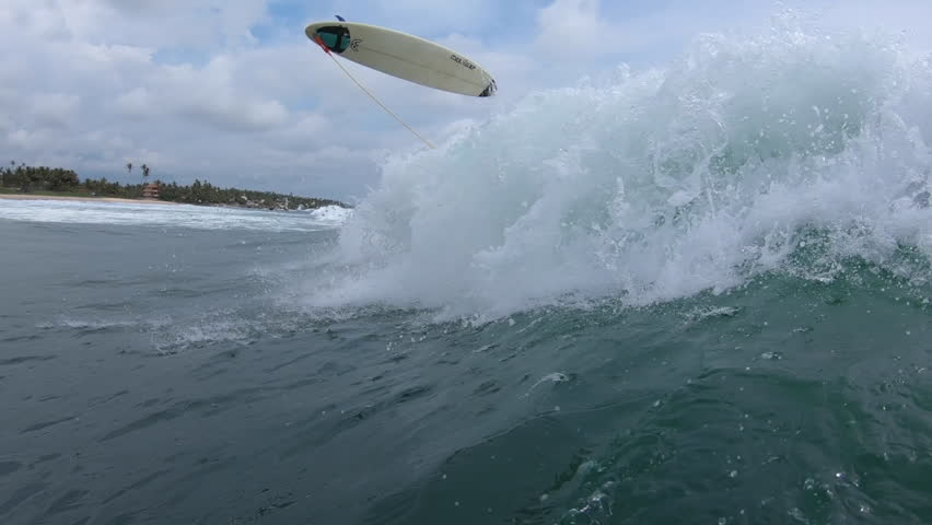 Beginner Surfer Makes Mistake And Stock Footage Video 100 Royalty Free 1027524428 Shutterstock