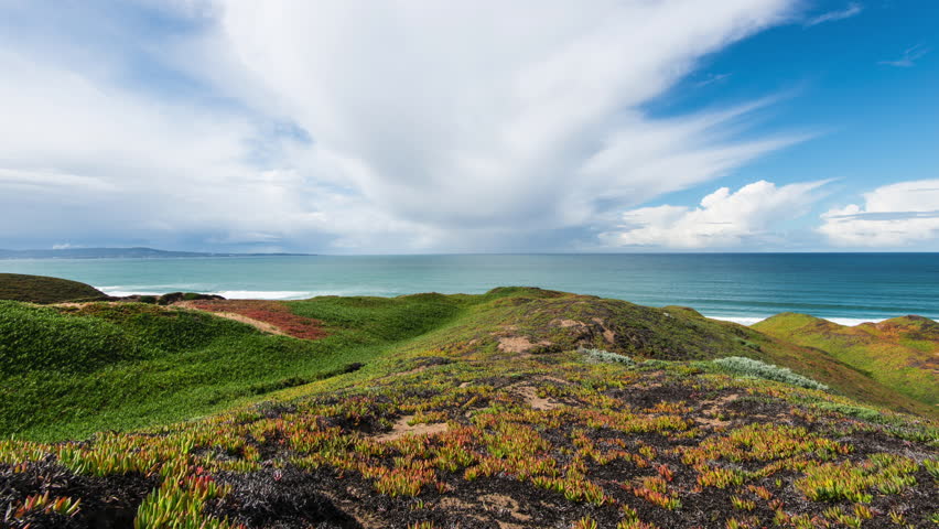 Green Hills and Blue Ocean image - Free stock photo - Public Domain ...