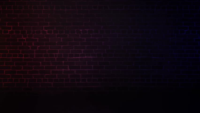 Brick Wall Blue And Red Stock Footage Video (100% Royalty-free 