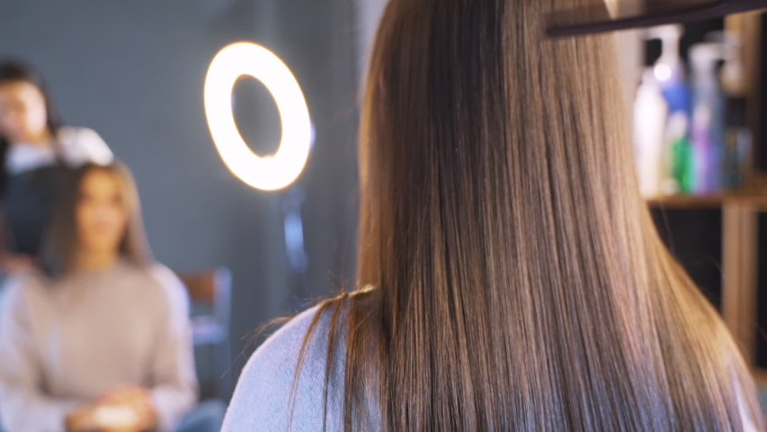 Hd00 09long Dark Hair Of A Young Girl Brilliant And Silky Hair After