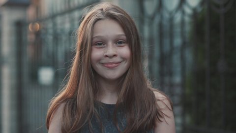 Serious Teenage Girl With Green Stock Footage Video 100 Royalty