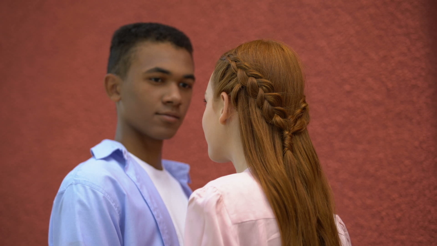Cute Red Haired Girl Snuggling To Stock Footage Video 100
