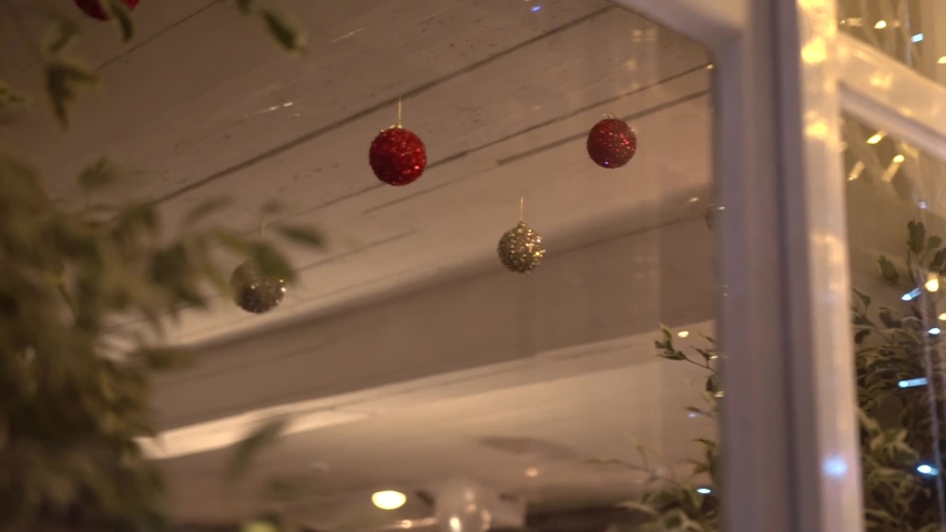 Christmas Balls Attached To White Stock Footage Video 100 Royalty Free 1037095088 Shutterstock