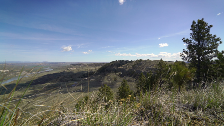 Looking down into the Valley with grasses and trees image - Free stock ...