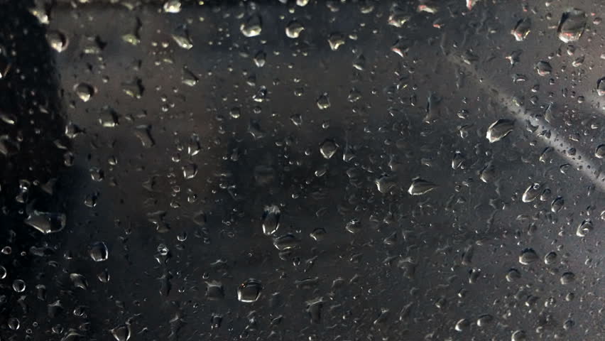 raindrop falling on my window