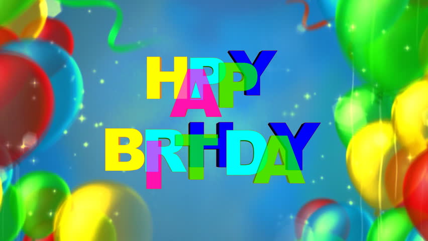 Happy Birthday. Balloons Stock Footage Video (100% Royalty-free ...