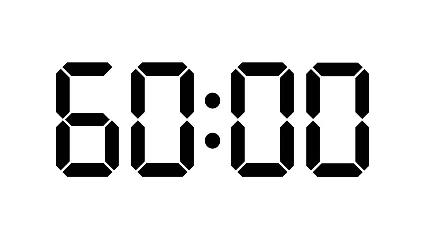 1 minutes countdown