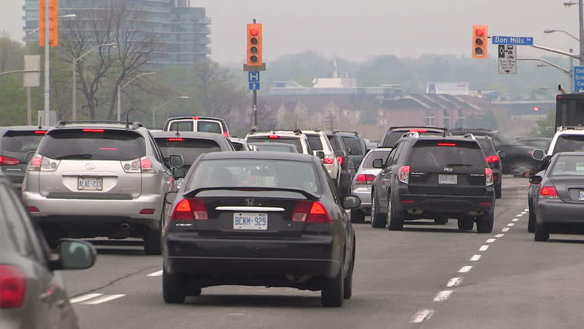 Toronto, Ontario, Canada April 2016 Toronto Gridlock Traffic Jam In ...