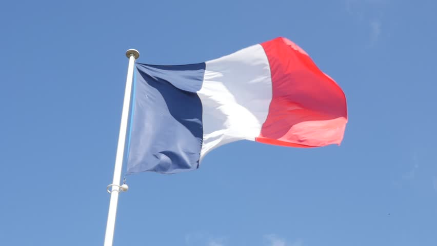 Stock video of slow motion of famous french flag | 10883408 | Shutterstock