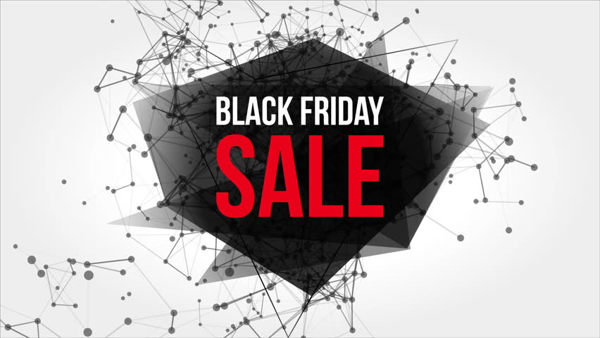 Black Friday Sale Motion Banner Stock Footage Video 100 Royalty