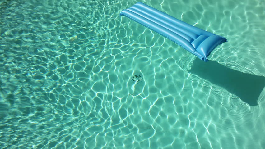 Pool Raft Floating in Water Stock Footage Video (100% Royalty-free ...