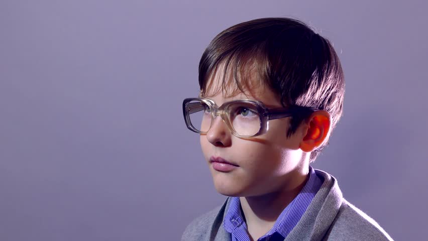  Boy  Nerd  Teenager Portrait Schoolboy Stock Footage Video 