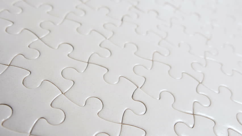 Jigsaw Puzzle. Puzzle Piece Background. Stock Footage Video (100%