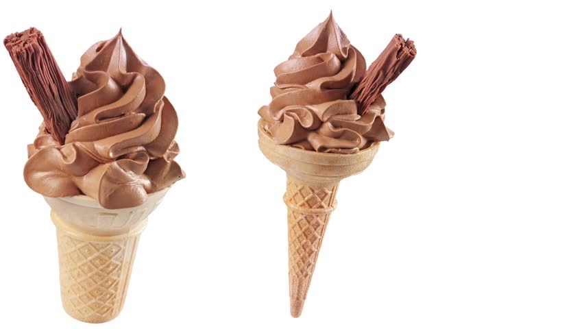 Image of chocolate ice cream animation