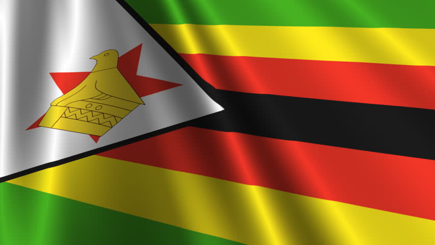 Flying Flag Of ZIMBABWE | LOOPED | Stock Footage Video 917368 ...