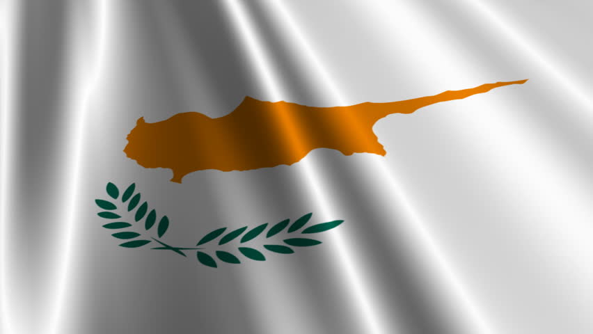 Flag Of Cyprus Beautiful 3d Animation Of Cyprus Flag In Loop Mode Stock ...