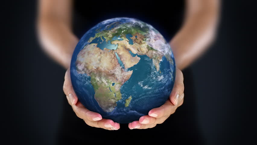  Earth  In Hands  LOOP 1920x1080 HD  Stock Footage Video 