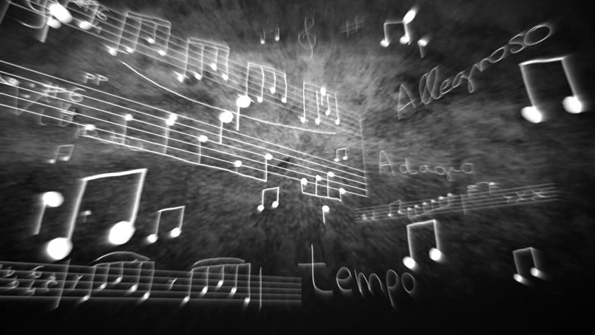 Musical Notes, Song Notation ( I Drew It) Stock Footage ...