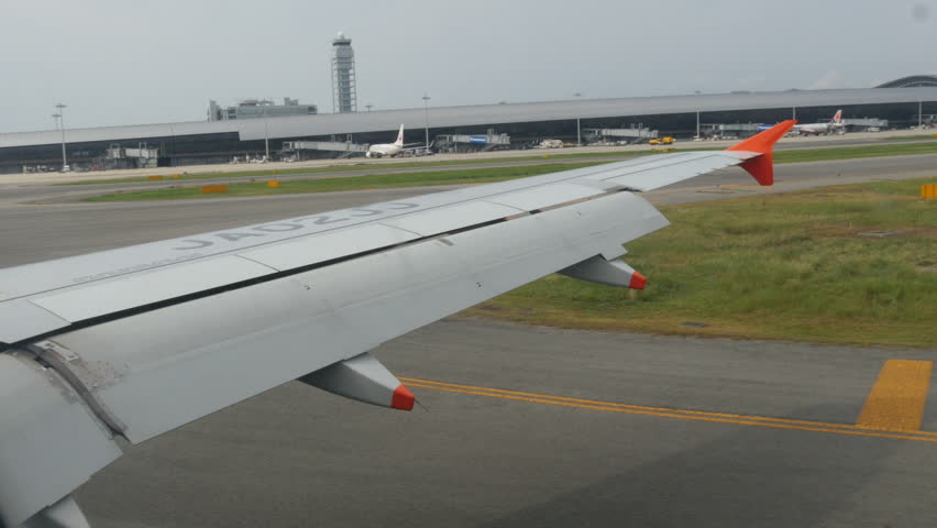 Stock video of view from aircraft window of kansai | 14061878 ...
