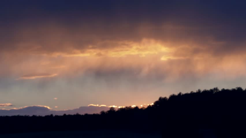 View of Colorful Snow Clouds Stock Footage Video (100% Royalty-free ...