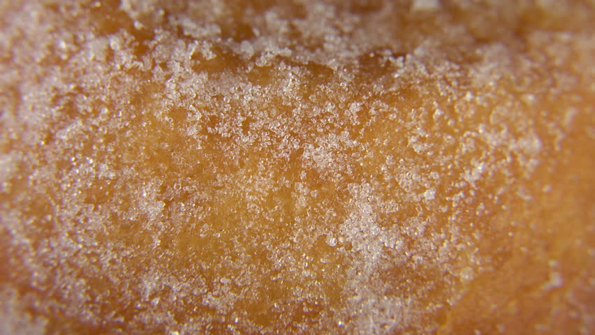 Sugar Doughnut Rotating _ Close Stock Footage Video (100