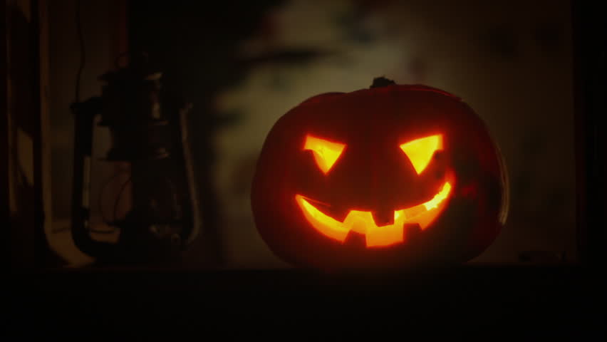 a scary halloween pumpkin lantern in the window seamless loop clip id halloween12n - Halloween Background Video a scary halloween pumpkin lantern in the window seamless loop clip id halloween12n - Halloween Background Video