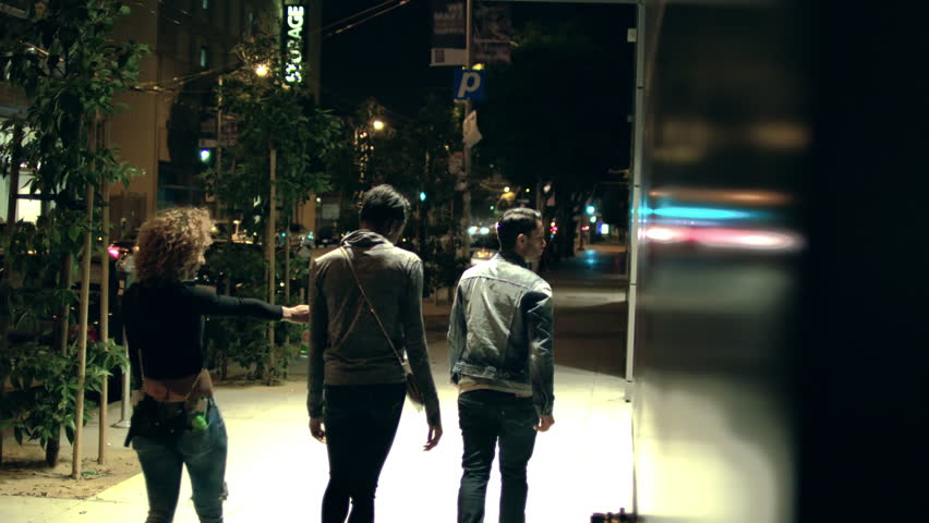 People walking and talking. Walk and talk. Walk and talk. Last night i was walking home. Last night i was walking home.