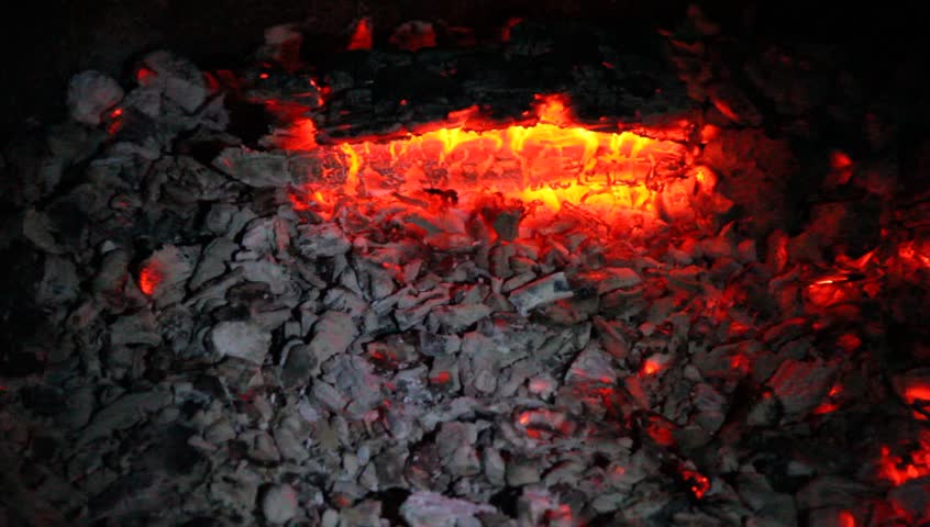 ash and ember wood coals