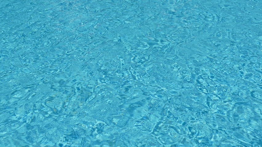 Water Ripples On Blue Tiled Swimming Pool Background. Top View Stock ...