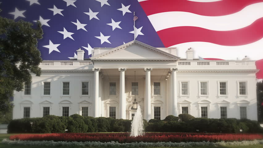 US White House And American Flag Stock Footage Video 4688273 | Shutterstock