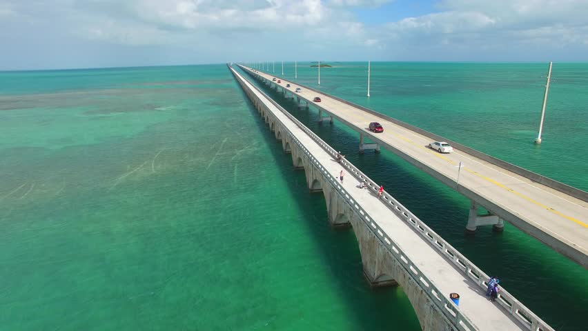 Bridge Of Keys Islands On A Beautiful Day. Stock Footage Video 15802279 ...