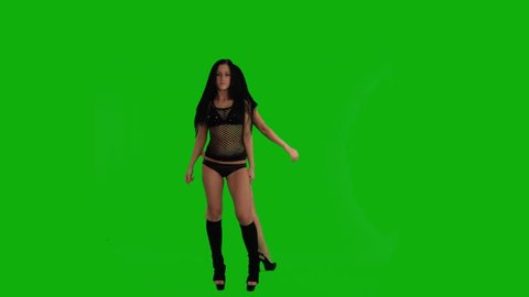 Two Beautiful Girls Dancing Against Stock Footage Video 100 Royalty Free 1612528 Shutterstock - roblox green screen logo