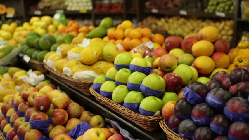 Stock Video Clip Of Fresh Fruit & Vegetable Produce Displays | Shutterstock