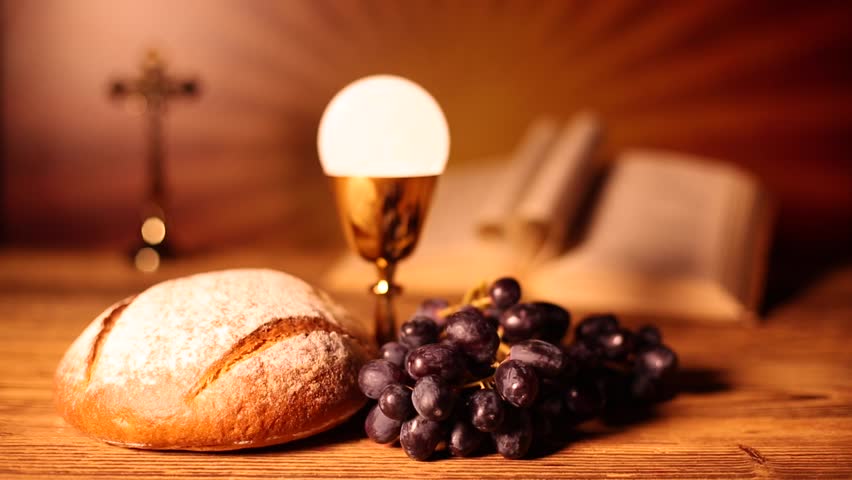 Holy Communion, Religion Background Stock Footage Video
