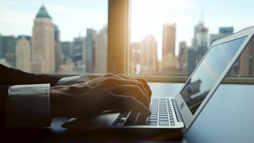 working on laptop computer in stock footage video 100 royalty free business office background images