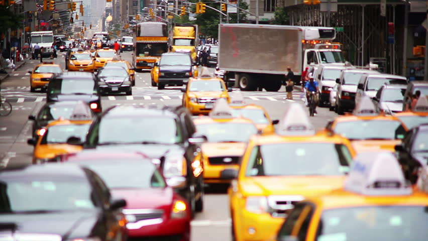 Busy New York City Traffic And People Stock Footage Video 1693903 ...