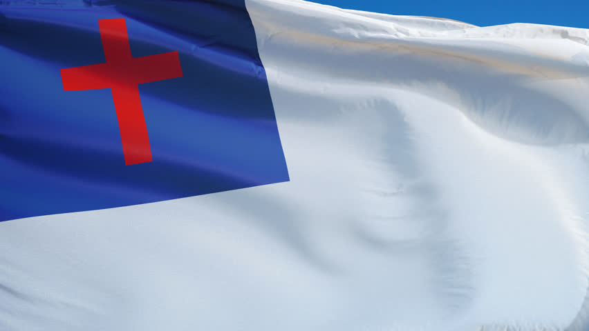 Waving Flag Of The Episcopal Church Incorporating The Cross Of St 