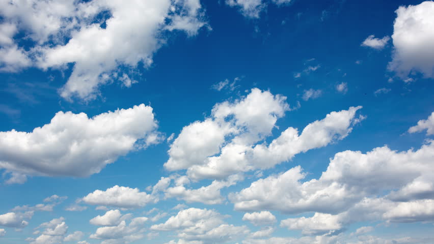 Blue Sky Filled With Floating Clouds / Sky Filled With Clouds Stock ...