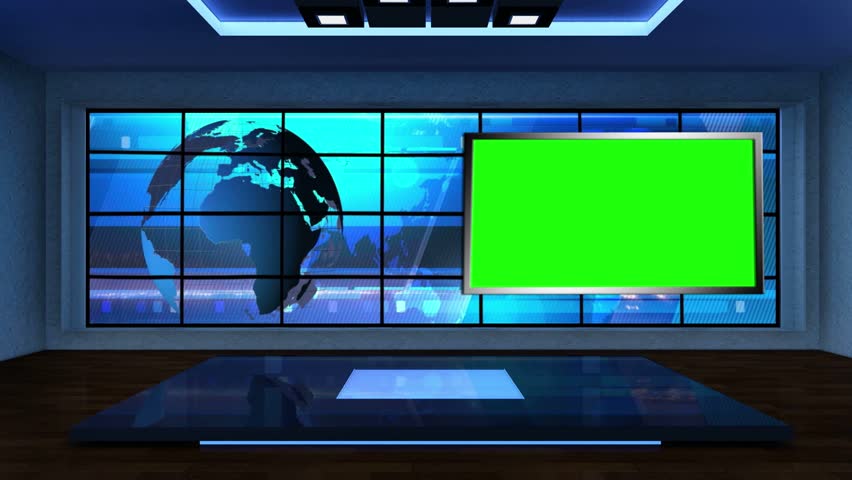 News Tv Studio Set Stock Footage Video 100 Royalty Free