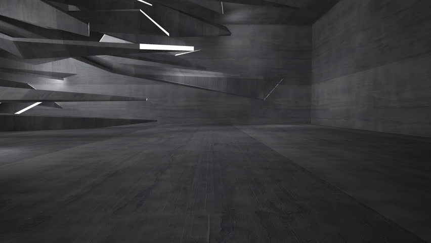 living stage a to how room Interior. Dark Empty Architectural Concrete Room Abstract