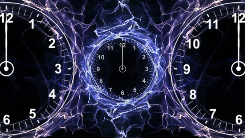 Clocks, Time Travel Tunnel In Fibers Ring, Rendering, Animation ...