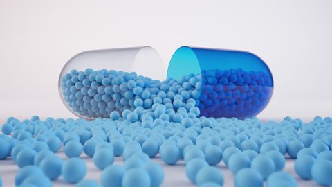 Blue Balls Pour Down Capsule Roll Stock Footage Video (100% Royalty-free) 17865178 | Shutterstock