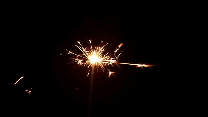 Stock video of fireworks sparks in the dark shot | 17897308 | Shutterstock