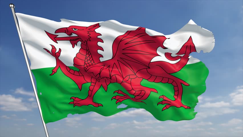 Flag Royal Wales Animation Loop Stock Footage Video 4953488 | Shutterstock