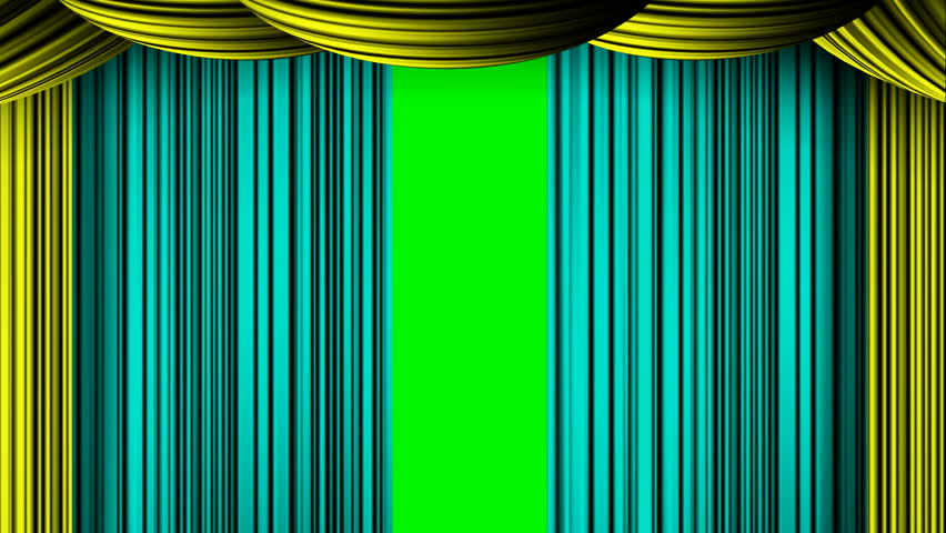 Animated Zooming Golden Cyan Star Stock Footage Video 100