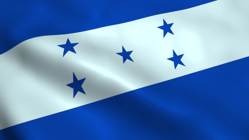 Realistic Honduras Flag Stock Footage Video (100% Royalty-free