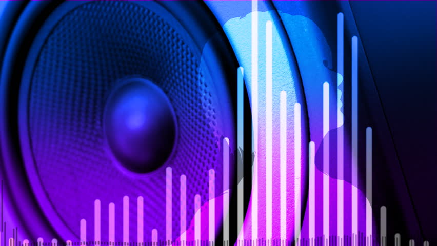 Rotating Wall Of Speakers. Loopable Animation. Stock Footage Video ...