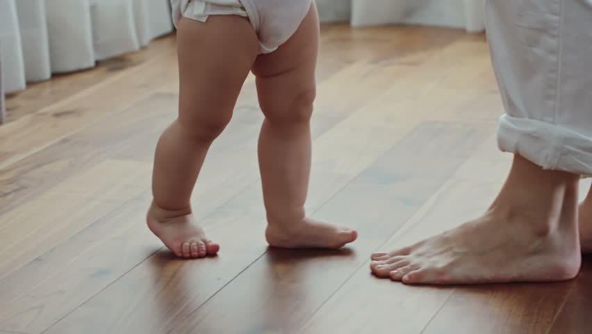 Treadmill Cardio Workout Stock Footage 11134514 Shutterstock Side View Of Barefoot Legs Baby In Diaper Walking Towards His Mother Moving Backwards