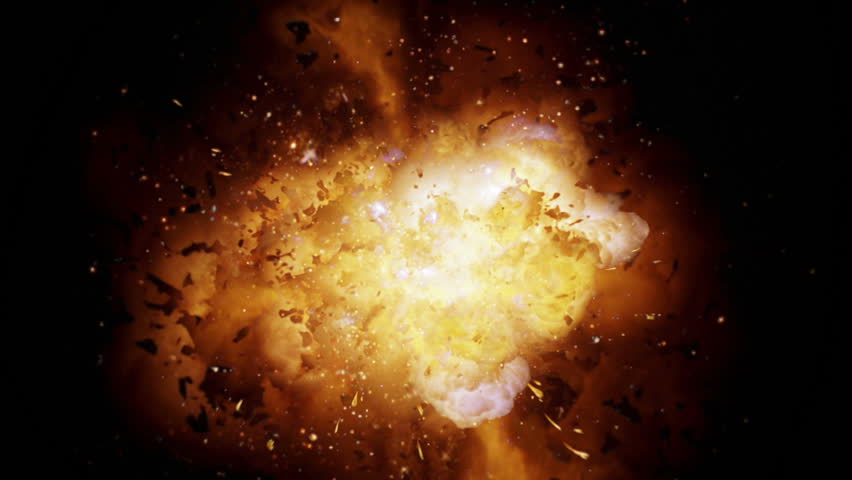 Realistic explosion and blasts with alpha channel. VFX element.