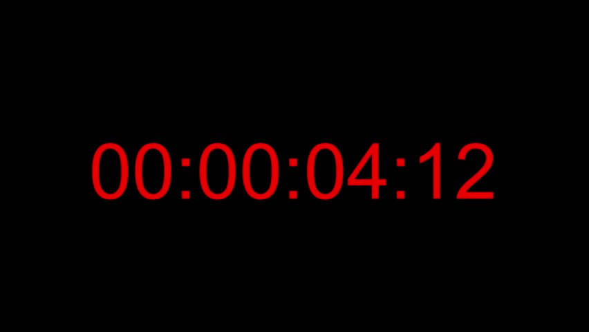Second count. Countdown. Video 10 seconds.